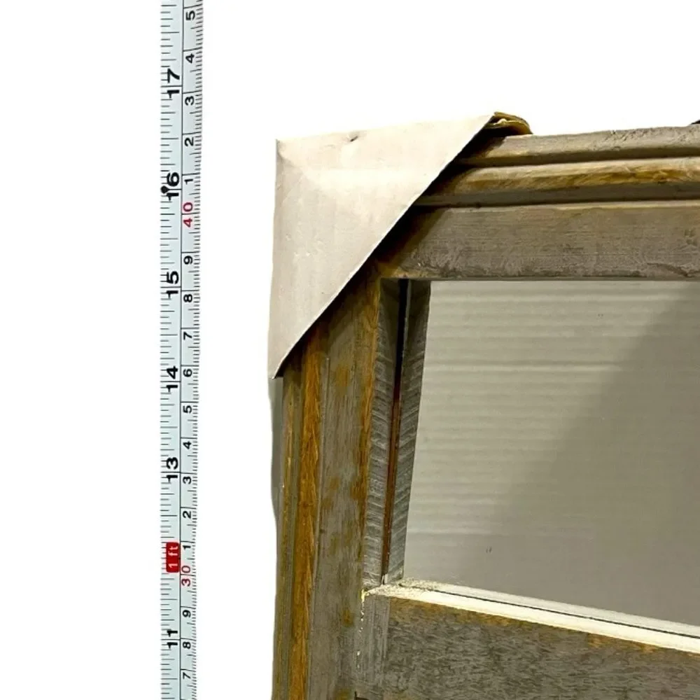 Rustic Western Vintage Handmade 3-Pane Mirror